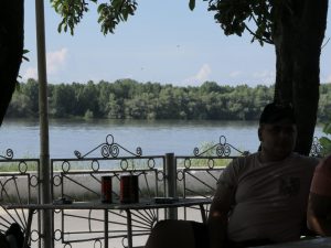 Aussicht, Pause in einem Kaffee